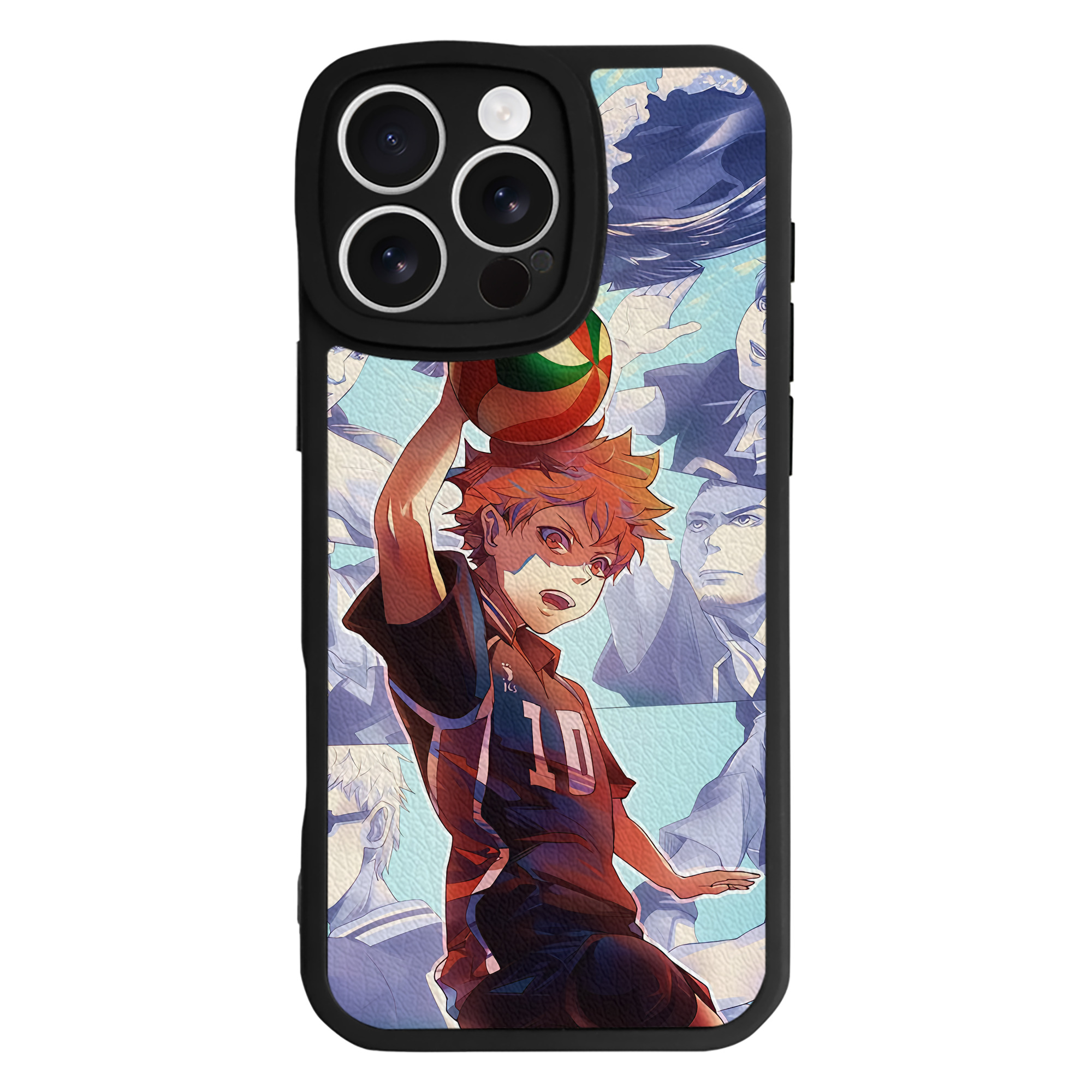 （画像用） ハイキュー!! Haikyu!! 【iPhone 16シリーズ対応】シリコンスマホケース（レザー調） 材質：シリコン